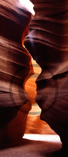 42” x 96” Ex large framed colour print  Imagine you can walk in to explore the hidden depths of the sensuous corkscrew canyons of Arizona. Carved & sculpted by flashfloods the canyons firey reds & oranges reflect the desert above. Framed pigment print on archival-standard paper, the giclée process produces exceptional reproductions of original art and provide fade resistant, museum-quality results