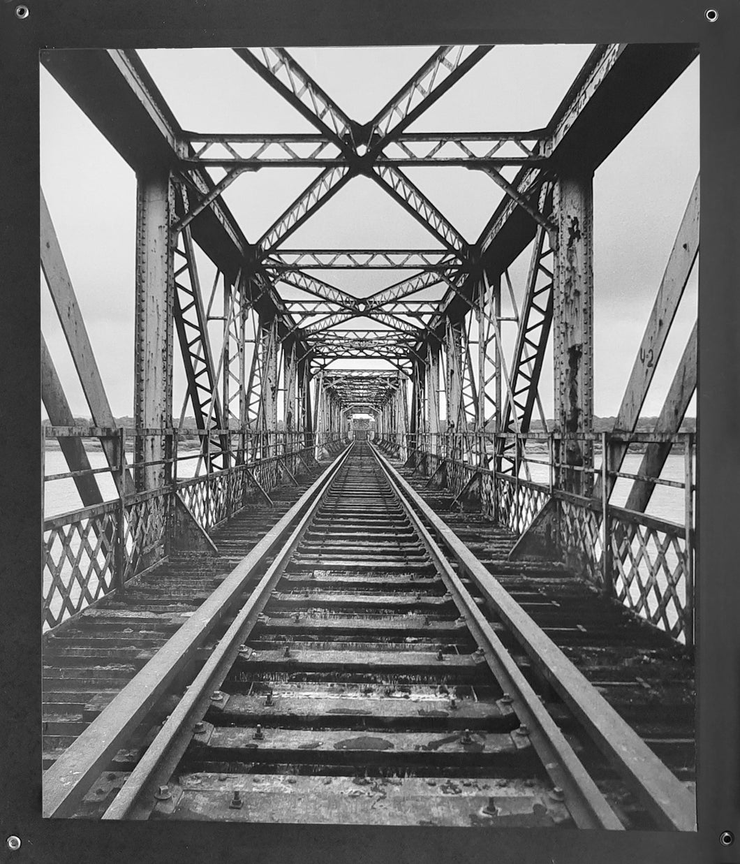 Red Iron Bridge no 8 ~ limited edition mounted b&w prints